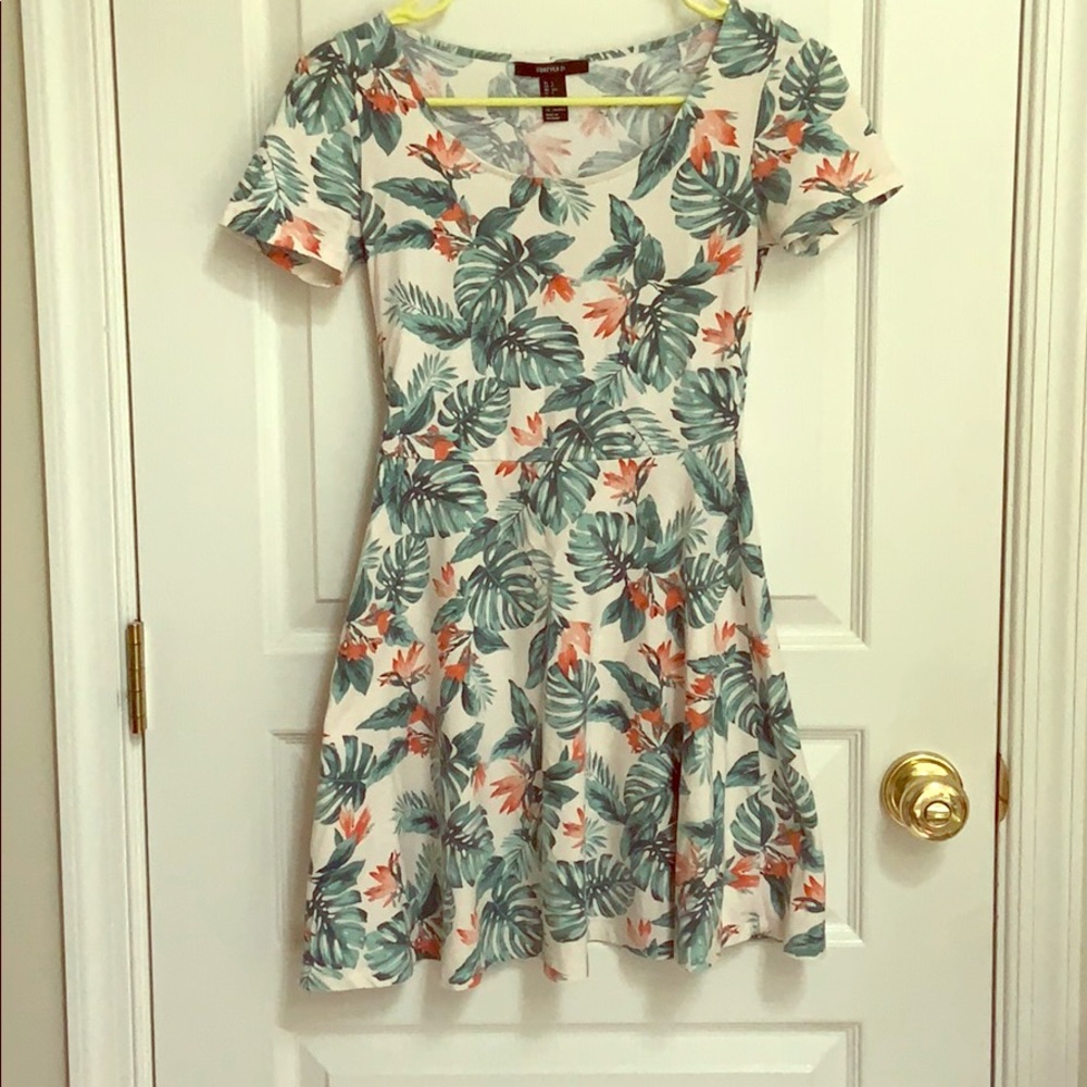 Forever 21 Tropical Print Dress